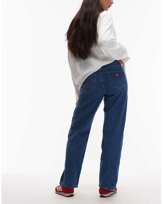Dickies Blue Loose Straight Fit Jeans