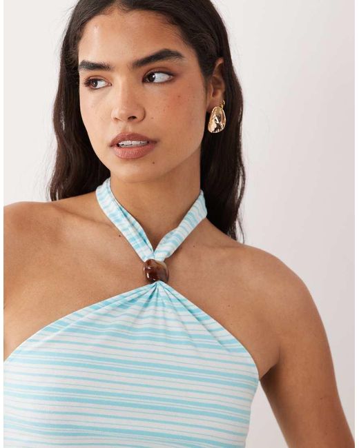 Cotton On White Ada Beaded Halter