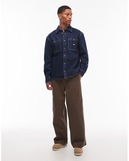 Dickies Blue Mechanic Denim Shirt for men