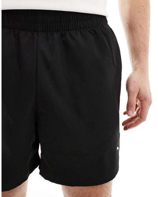 PUMA Black Training Woven 5 Inch Shorts for men