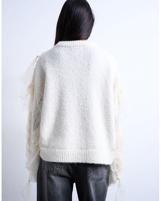 TOPSHOP White – strickpullover