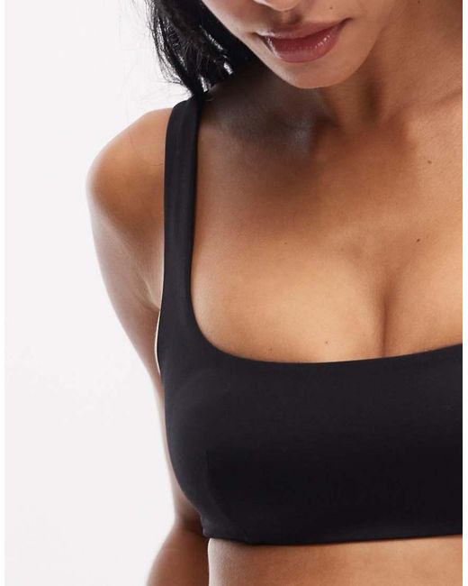 ARKET Black Mix & Match Sqaure Neck Bikini Top