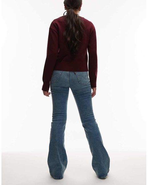 Levi's Blue 726 Flare High Rise Jeans