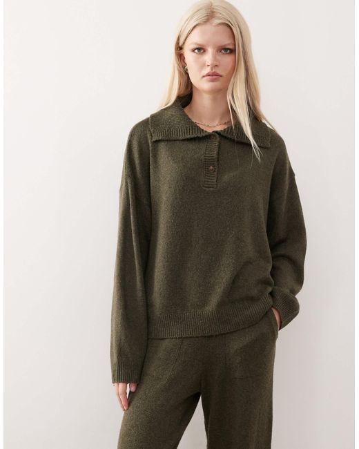 Collusion Green – oversize-pullover aus strick