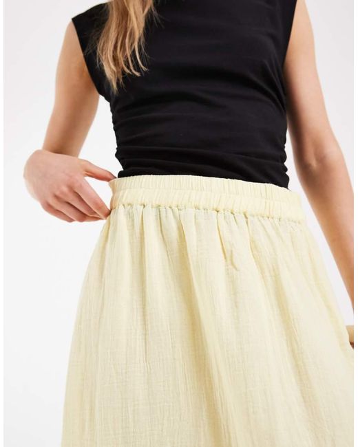 Pieces Natural Cotton Maxi Skirt