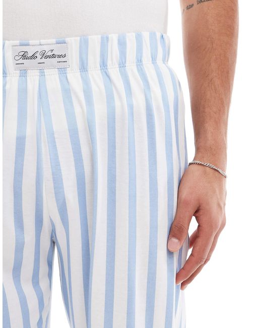 ASOS White Striped Lounge Pant for men