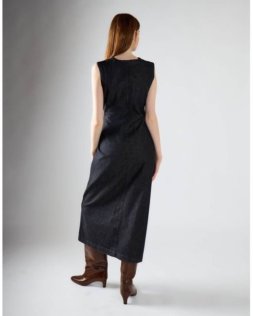 Glamorous Blue Button-Through Denim Maxi Dress
