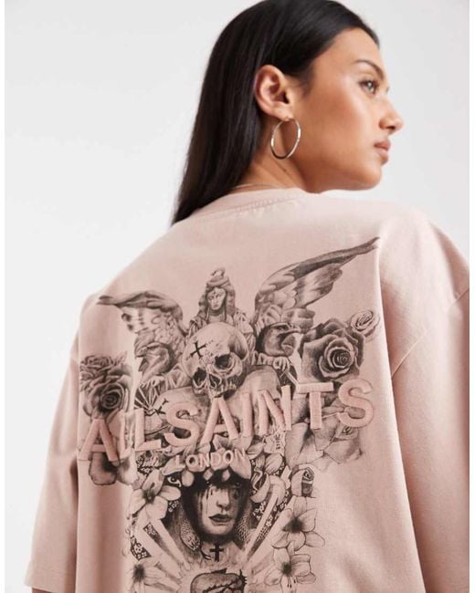 AllSaints Natural Covenant Back Graphic Amelie T-shirt