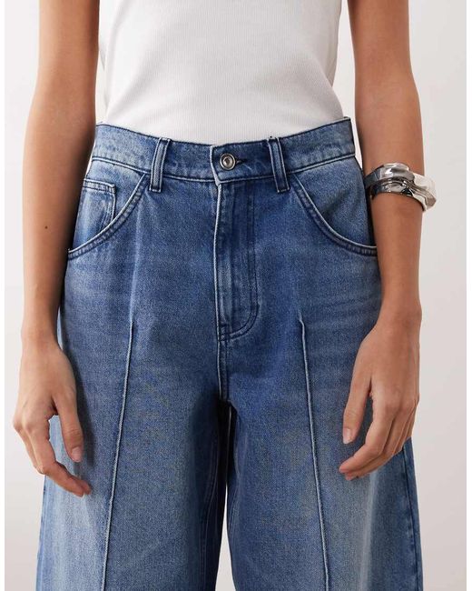 ARRANGE Blue Clover Front Seam Detail Jeans