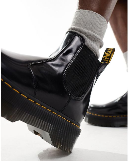 2976 leren chelsea boots met wit stiksel hotsell