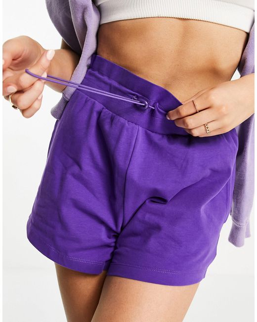Purple lounge shorts Clearance
