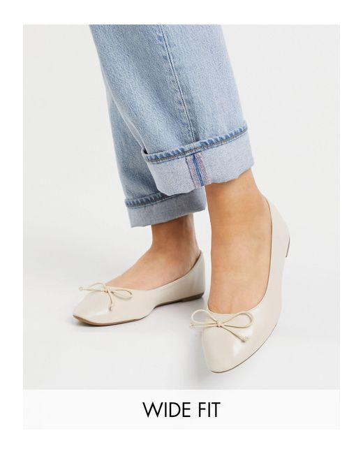 Truffle Collection Comfortabele Ballerina's Met Brede Pasvorm in het Blauw  - Lyst