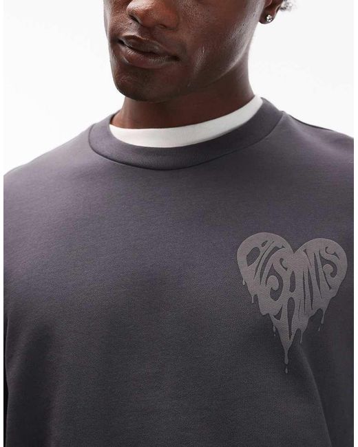 AllSaints Gray Trip Crew Sweatshirt for men