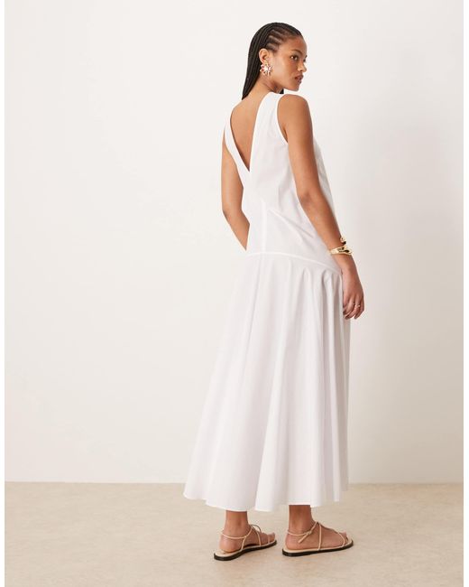 ASOS Natural Asos design tall – ärmelloses maxikleid