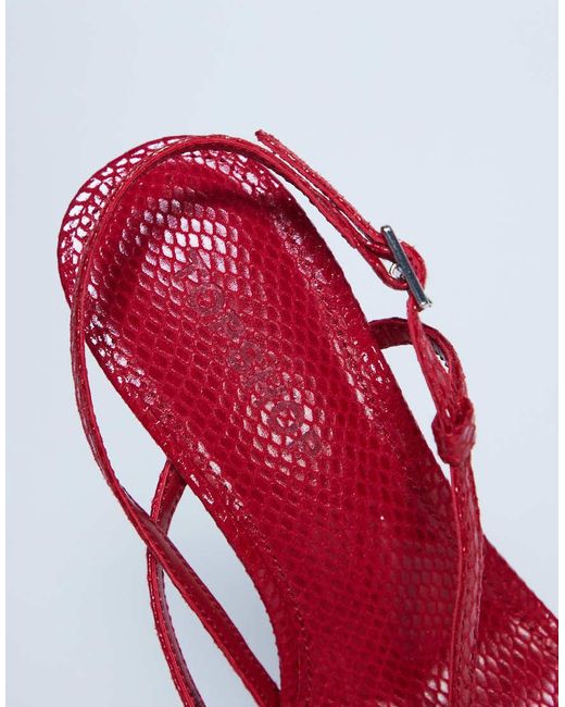 TOPSHOP White Felicity Strappy High Heeled Sandal