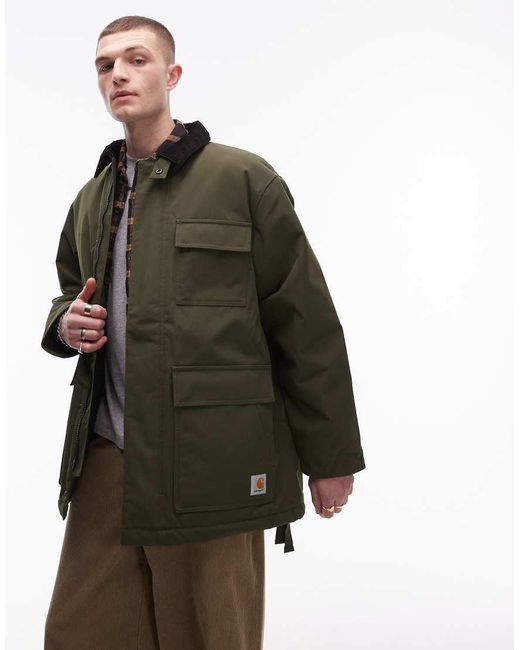 Carhartt Green Clarton Parka Jacket for men
