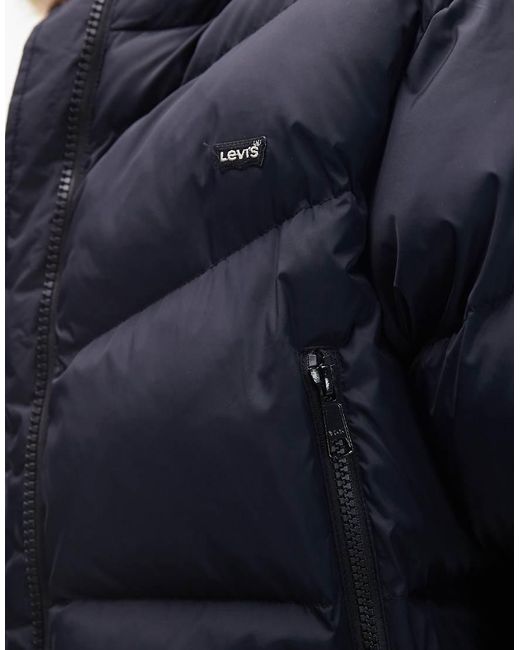 Levi's Blue Noe Western Crop Puffer Jacket