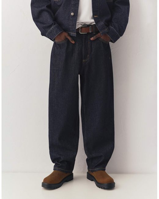 Jean baggy Pull&Bear pour homme en coloris Blue