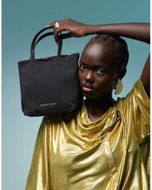 Bimba Y Lola Black Small Nylon Chihuahua Grab Handle Bag