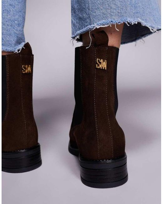 Steve Madden Blue Valera Chelsea Boots