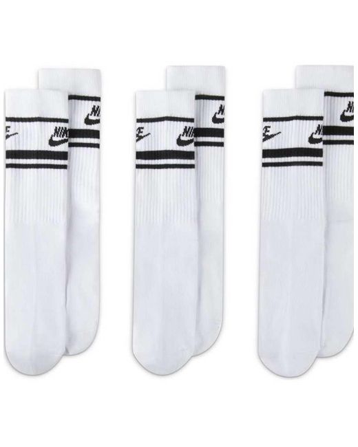 Nike Black Everyday Essential 3 Pack Ankle Socks