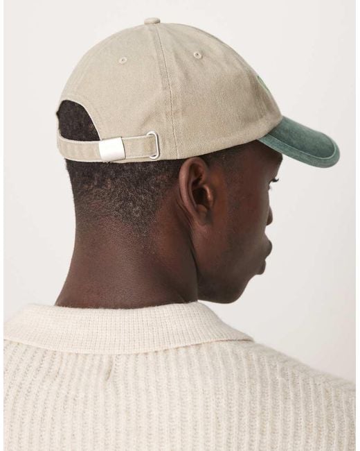 ASOS Natural Cap With New York Emroidery for men