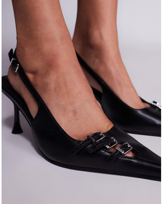 Public Desire Black – devoted – pumps mit absatz