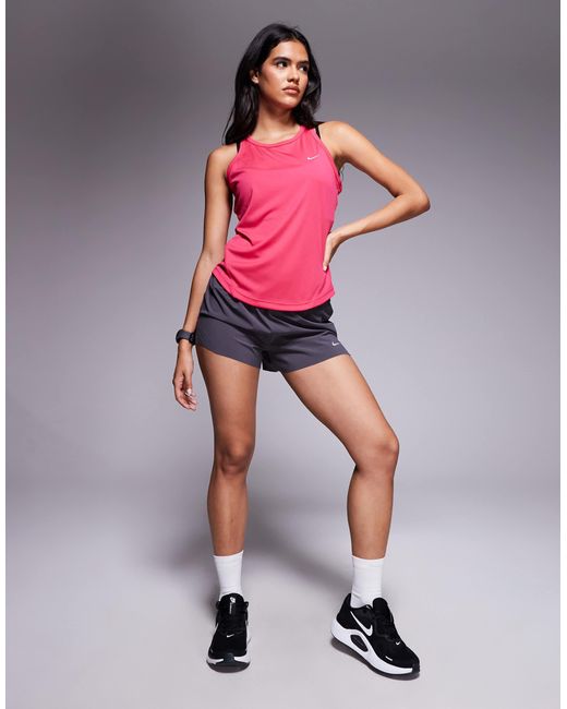 Nike Red Nike Running Swift Dri-fit Mid Rise 2.5 Inch Shorts
