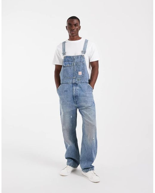 Levi's Blue Workwear Loose Vintage Look Denim Dungarees for men