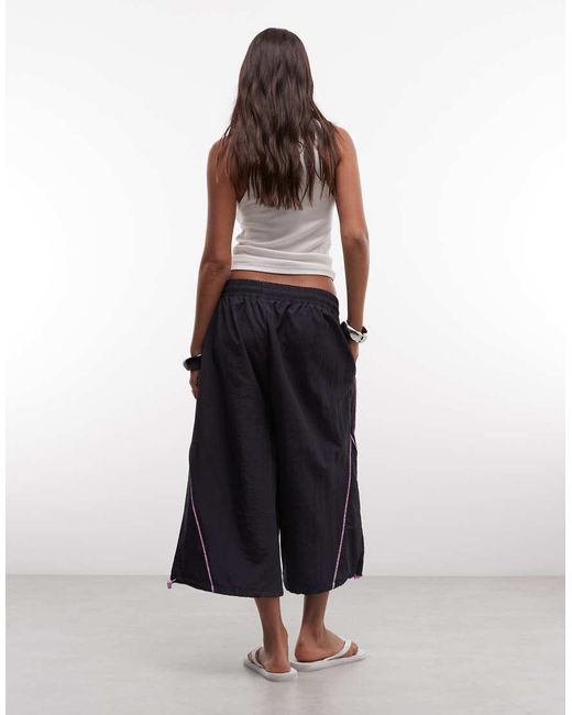 Collusion Blue Xl baggy Longline Nylon Shorts