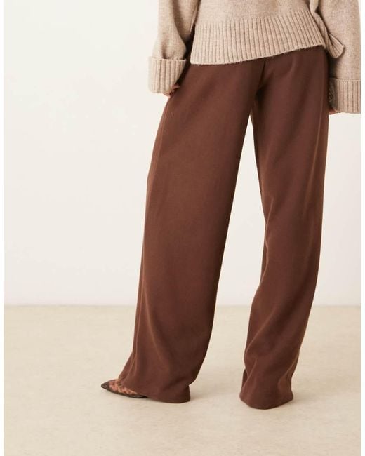 ASOS Brown Supersoft Oversized Barrell Leg jogger