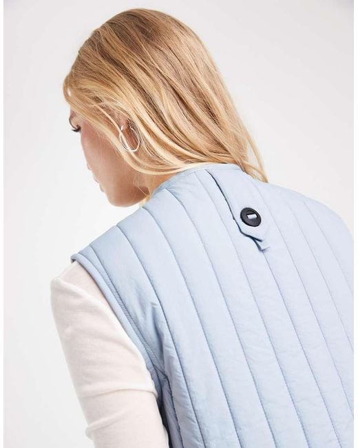 Rains White X Asos Exclusive 21980 Banja Water Repellent Short Liner Vest