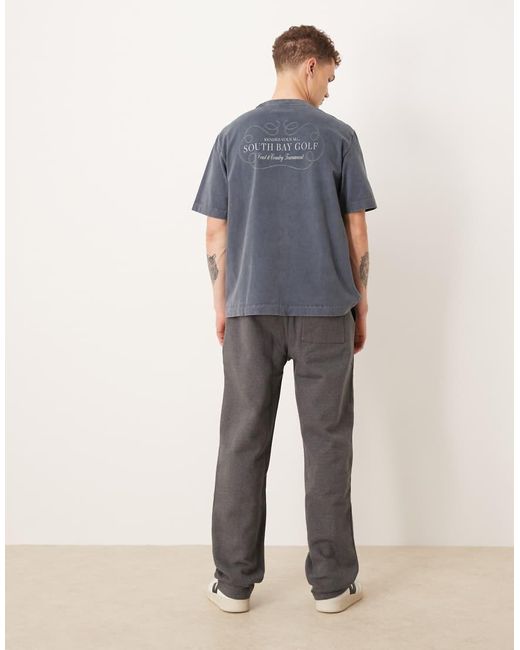 Camiseta Extragrande De Manga Corta Con Estampado Gráfico Vintage En La Espalda De Abercrombie & Fitch de hombre de color Gray