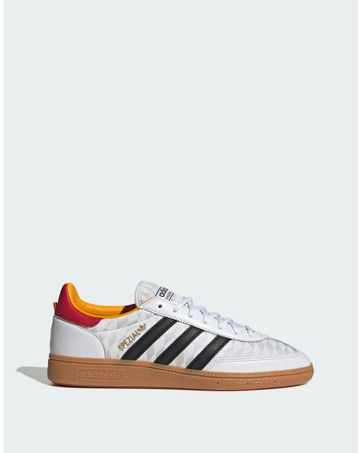 Adidas Originals White Handball Spezial Shoes for men