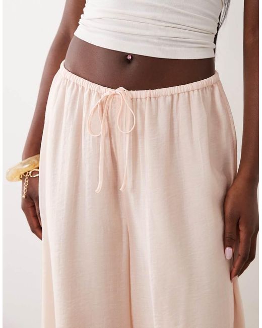 Gina Tricot Pink Sheer Balloon Trousers