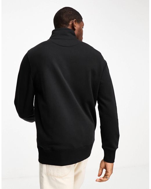 Sweat à logo écusson et demi-fermeture éclair Gant pour homme en coloris Black