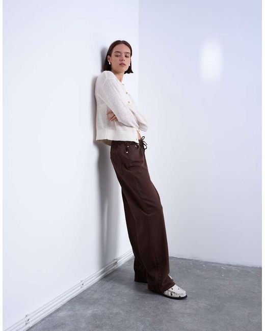 TOPSHOP White Pull On jogger Jean