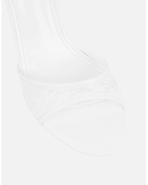 SIMMI White Juby Heeled Sandals