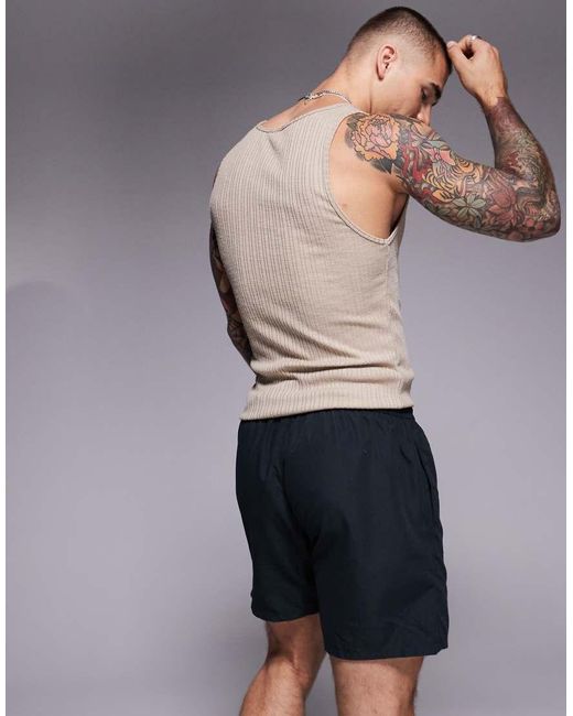 ASOS Black Swim Shorts for men