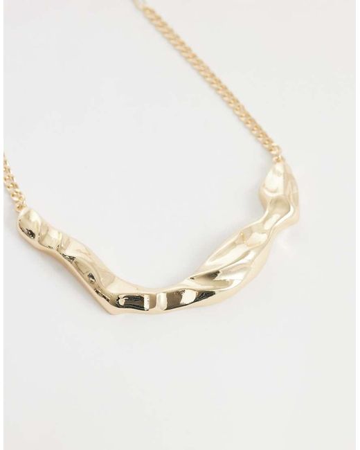 ASOS White Torque Choker With Molten Design