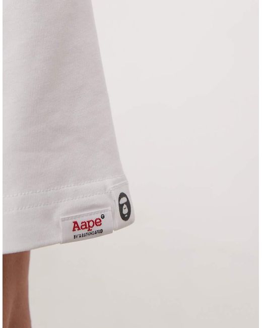 Aape By A Bathing Ape di Aape By A Bathing Ape in White da Uomo