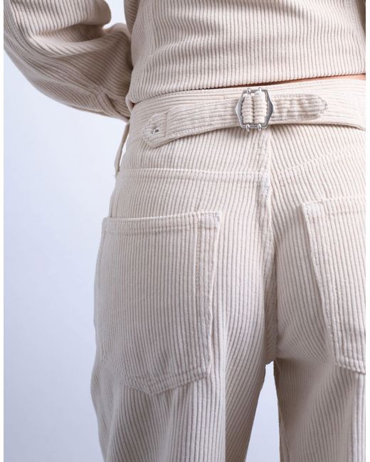 TOPSHOP White Cinch Low Rise Jean