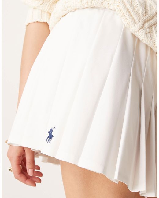 Polo Ralph Lauren Natural Pleated Skort