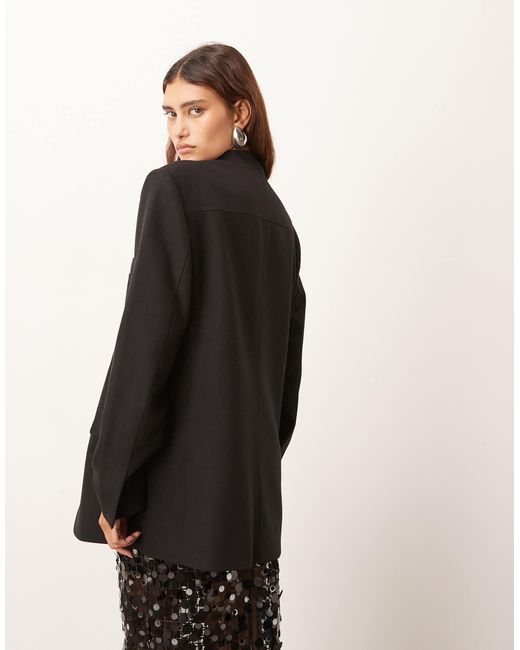 Ultimate - blazer sans col ARRANGE en coloris Black