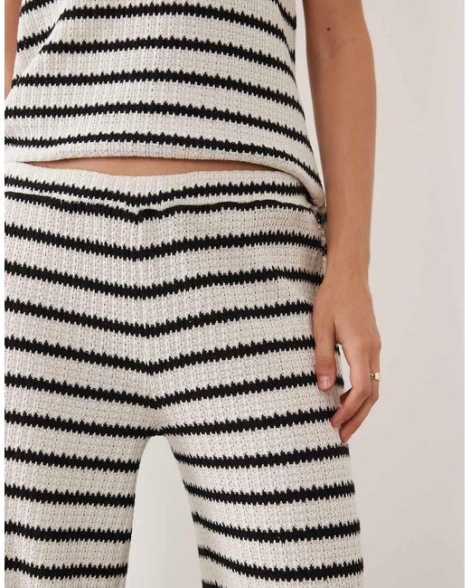 ASOS White Wide Leg Co-Ord Trouser
