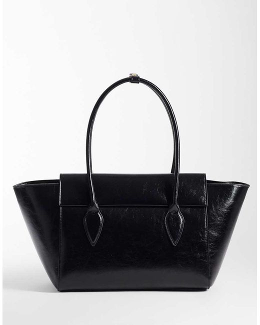 Maxi Borsa Strutturata Nera di ASOS in Black