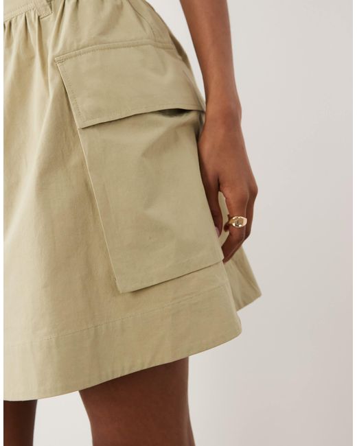 ARKET Natural Utility Mini Skirt