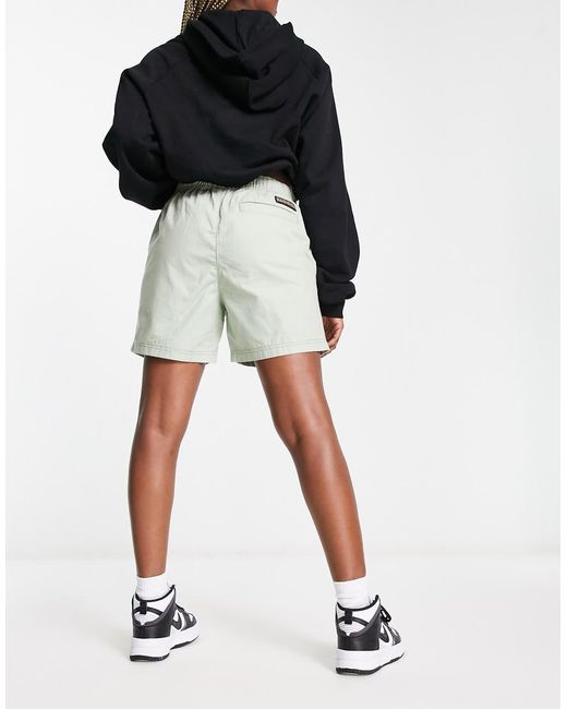 Napapijri Black Dru Woven Cotton Shorts With Belt