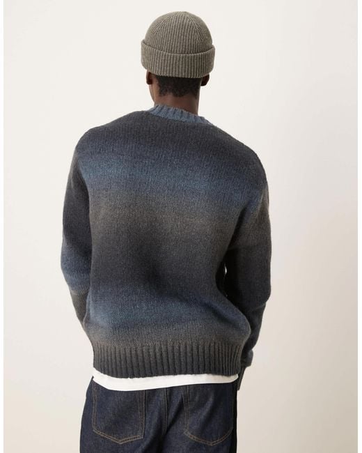SELECTED Blue Knitted Jumper for men