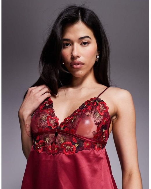 Ann Summers Red Shimmering Chemise